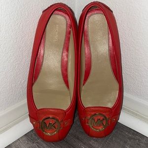 Orange Michael Kors Flats